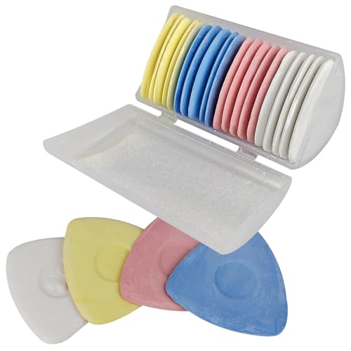 Tailors Chalk,20 Pack Triangle Tailor's Fabric Marker Chalk,Fabric Chalk Markers for Sewing,Sewing Notions & Accessories (Multicolor) - color: Multicolor