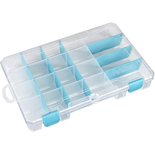 ArtBin Medium Anti-Tarnish Jewelry Box with 15 Dividers, Aqua Accents