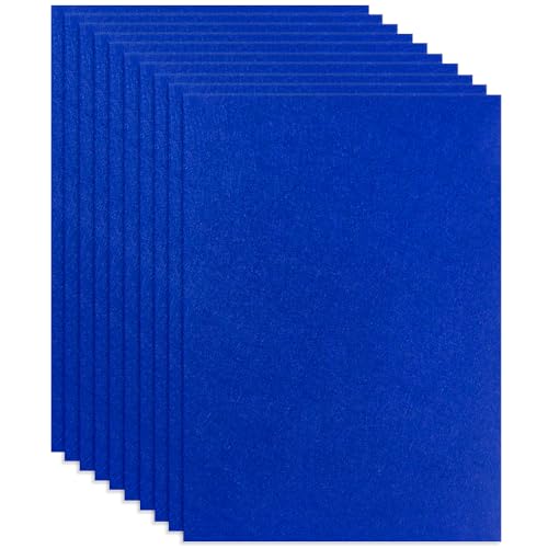 10 Dark Blue Felt Fabric Sheets,7.87 x 11.8 inch (20 x 30cm) A4 Stiff Felt Squares 1 mm Thick, Great for DIY Craft, Sewing Projects, Nonwoven Patchwork, Decoration - color: Dark Blue