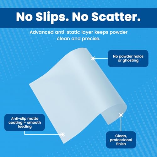 DTF Transfer Film Sheets A4 (8.3 x 11.7 inch) | Full Set (Pack of 8) | Hot & Cold Instant Peeling | Double Matte Anti-Static | Heat Press Paper | ET8550 L1800 XP15000 XP600 R1390 I3200 TX800 - size: Premium&Premium+ 50/100 Sheets - 8Pack