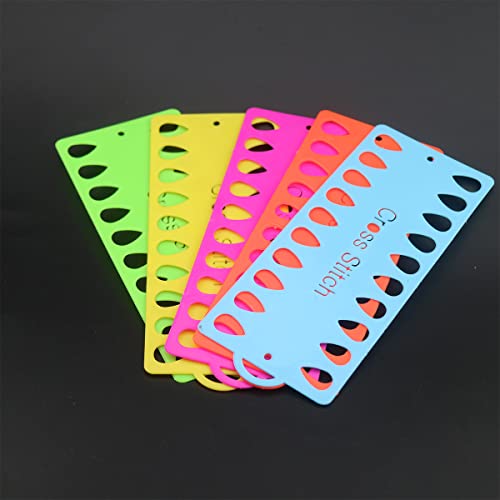 20 Pack Embroidery Floss Organizer,Cross Stitch Supplies Needlework Thread Holder Storage Tool 20 Positions Sewing Tools for Thread Craft DIY Sewing Storage (Mixcolor)
