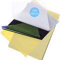 Tattoo Transfer Paper, 100 Sheets Thermal Stencil Paper, 8.5" x 11" A4 Size - size: 8.5in x 11in (100 Sheets)