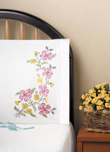 Fragrant Floral Pillowcases for Embroidery
