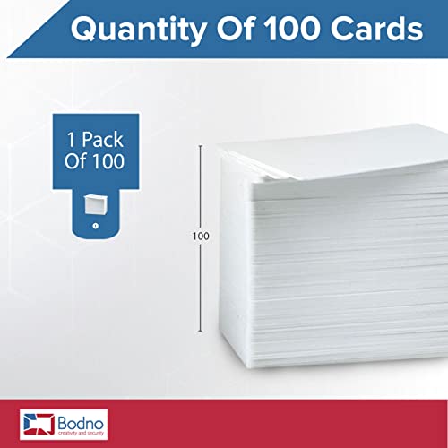100 Pack - Bodno Premium CR80 30 Mil Graphic Quality PVC Cards - size: 100 Pack
