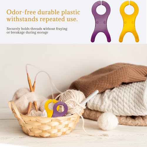 Jersvimc 20pcs Yarn Bobbins, for Crochet Large Bobbins Spool Tool - size: 2 Color -20Pcs