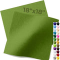 IONTACH 18" X 18" Soft Felt Sheets 1.6mm Thick (2 Packs, Moss Green) - color: Moss Green