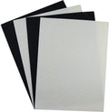 KCS 4/6 pc of 12" x 18"(30cmx45cm) 18CT Counted Cotton Aida Cloth Cross Stitch Fabric (4 pc, Antique White+Black) - color: Antique White+black, size: 4 pc
