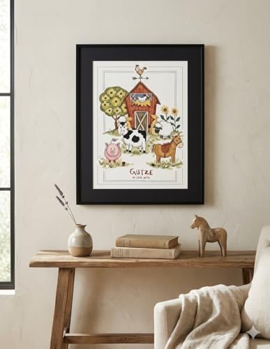 Vervaco Counted Cross Stitch Kit at The Farm 8.8" x 11.6"