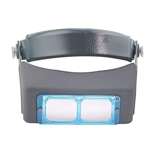 Headband Magnifier Head-Mounted Reading Magnifying Glass Opitcal Glass - color: 1.5x-3.5x - Optical Glass