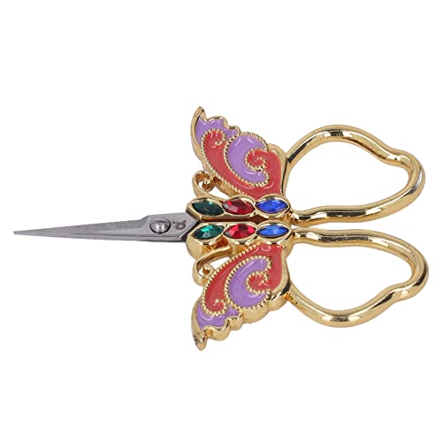 Home Scissors, Incisive Blade Butterfly Appearance Sewing Scissors for DIY Art Work, 3.3 inch Shears Cross Stitch Knitting Scissor