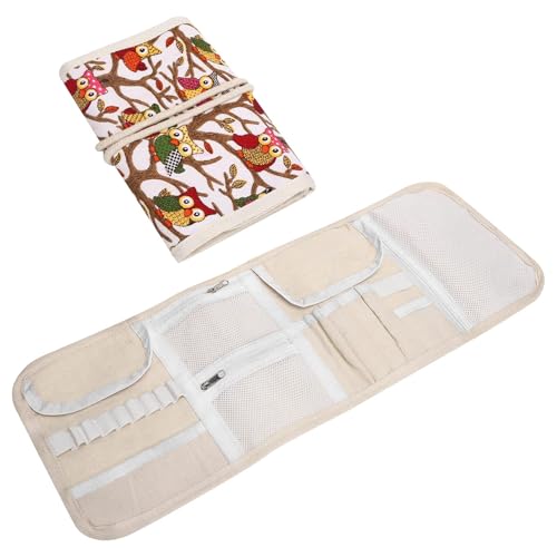Pssopp Knitting Needles Holder Case Rolling Organizer