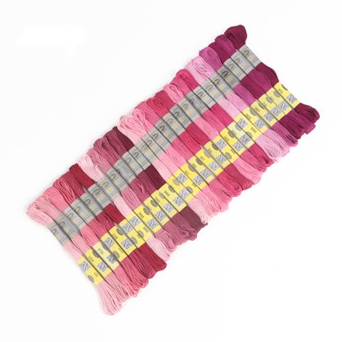 26 Skeins Double Mercerized Egyptian Cotton Embroidery Floss 8.75 Yards Per Skein for Cross Stitch Thread, Friendship Bracelets Floss, Craft Floss, Embroidery Floss Set (Set 3 (26 Skeins)) - color: Set 3 (26 Skeins)