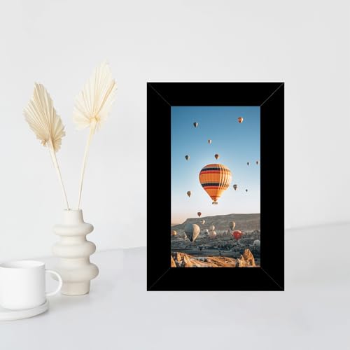 JCJMY 3x5 Picture Frame Black for Tabletop, 3 x 5 Photo Frame with Shatter Resistant Plexiglass, Sturdy 3 by 5 Poster Frame, Black - color: Black, size: 3x5 inch