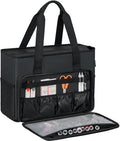 GMAK Embroidery Storage Bag, Embroidery Project Storage Carrying Tote Bag - color: Black