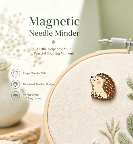 HENYANMHXH Needle Minder Magnet, Cute Magnetic Needle Holder, Hedgehog - color: Hedgehog