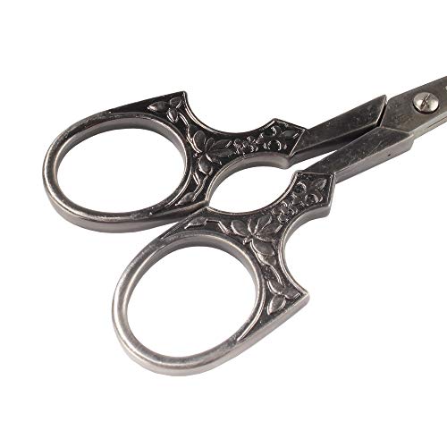 JubileeYarn Antique Style Heirloom Embroidery Craft Scissors - Antique Silver - 1 Scissor - color: Antique Heirloom - Silver, size: 1 Scissor
