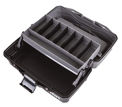 ArtBin 1-Tray Art Supply Box with Handle, Gray/Black - style: One Tray