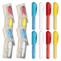 8PCS Sewing Chalk for Fabric, Wipeable and Washable, Tailors Chalk for Fabric Etailed Marking on Fabrics, Cottons, Leathers - Blue, White, Red, Yellow - color: 8-PACK White & Blue & Red & Yellow