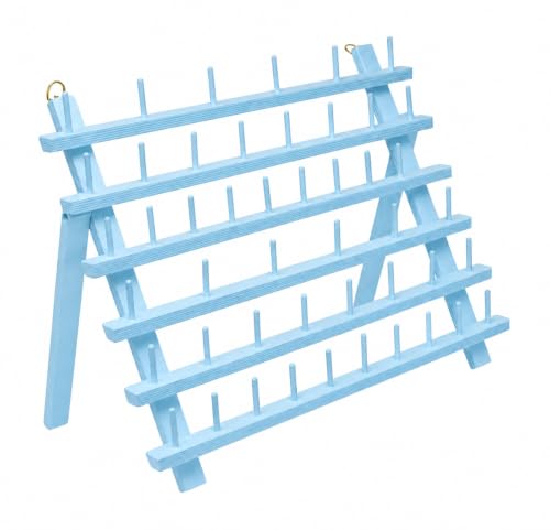 Mandala Crafts Sky Blue Thread Rack Sewing Embroidery Thread Holders - color: Sky Blue