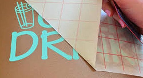Jh-Best Crafts12 X 10' Feet Roll Transfer Paper w/Grid- Perfect Alignment of Cameo or Cricut Self Adhesive Vinyl for Decals, Signs, Walls, Windows and Other Smooth Surfaces