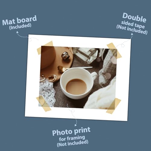 Golden State Art 13x19 White Uncut Picture Mats Matboards, Pack of 10 - size: 13x19
