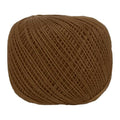 MECCANIXITY Crochet Thread Pearl Cotton Size 3 Brown Pearl 164 Yards for Crocheting Tatting Knitting Embroidery Sewing - color: Brown