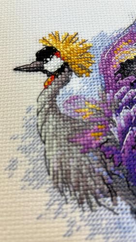 RIOLIS 2212 Crowned Crane Counted Cross Stitch Kit 7 x 9.5 in - style: Crowned Crane 2212