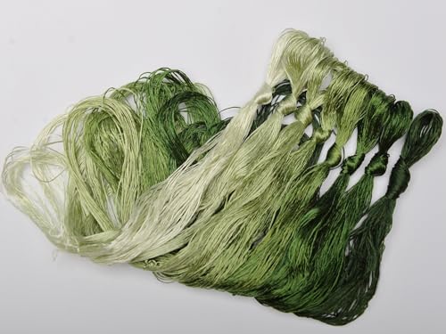 100% Mulberry Silk Embroidery Thread 8 Colors 110m Each (45) - color: 45