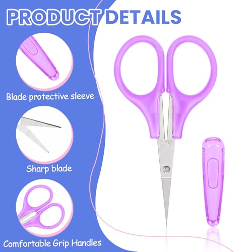 50 Pcs Small Sewing Scissors Sharp Small Craft Scissors With Cover