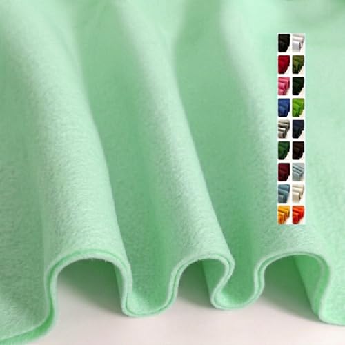 Pastel Green Felt Fabric 36" X 18" 1.6mm Thick Soft Half Square Felt Sheet - color: Pastel Green, size: 36'' x 18''