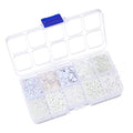 White Glass Seed Bugle Tube Beads for Jewelry Making - color: white