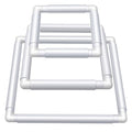 Afcabakila 3 Pcs Rectangular Embroidery Hoops White Cross Stitch Snap Frames, 3 Size Embroidery Frame for Quilting, Needlepoint, Silk-Painting DIY Sewing, Craft Tool,Craft Sewing and Ornaments