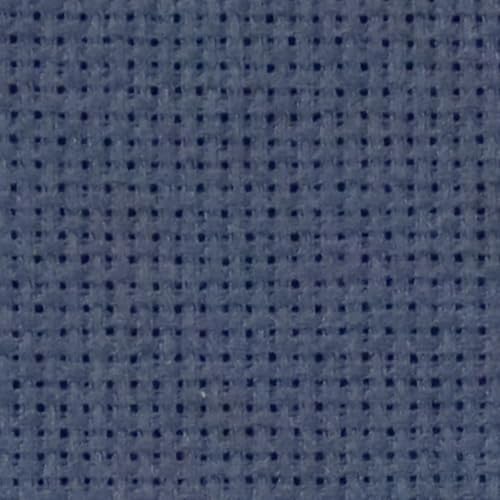 KCS 12" x 59" (30cmx 149cm) 18 Count Cotton Aida Cloth Cross Stitch Fabric (Navy Blue) - color: Navy Blue