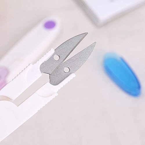 Onwon 8 Pieces Seam Rippers with 1 Piece U Scissors, 4 Big and 4 Small Handy Stitch Ripper Sewing Tools, Thread Remover Kit for Removing Unwanted Hems and Seams
