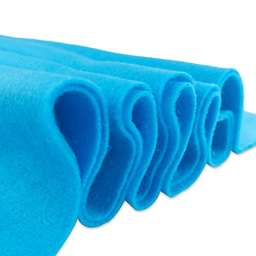 Jtnohx Color Felt Sheets 1 Square Yard Craft Felt Fabric Sky Blue 1.4mm - color: Sky Blue