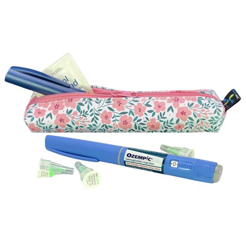 Sugar Medical MedMate GLP-1 & Insulin Pen Travel Case for 2 Pens - color: Luna Floral