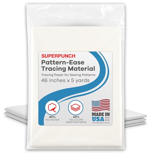 Superpunch Pattern Ease Tracing Material, 46 in x 5 yd, Made in USA - size: 46in x 5 yards