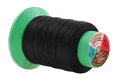 Mandala Crafts Size 138 420D T135 12 Neutral Bonded Nylon Thread, 1440 YDs - color: 12 Neutral Colors, size: T135 #138 420D/3 1440 Yards