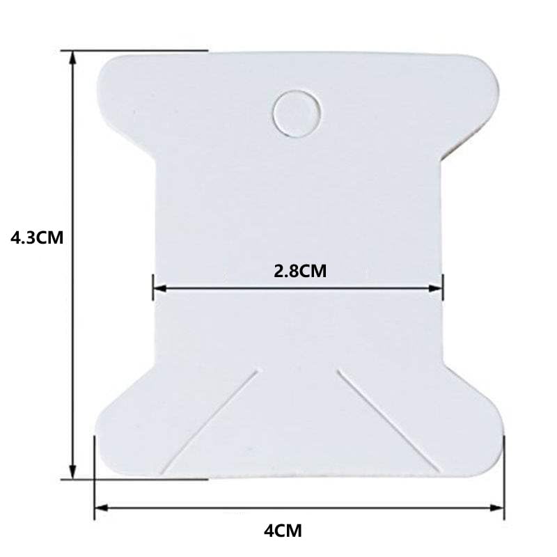 200 Pcs Embroidery Floss Bobbins,Cardboard Embroidery bobbins (White)