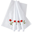RDS HANKYTEX Cotton Embroidery Ladies' Handkerchiefs Lace Set of 6 - style: 3