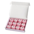 Rhapsody Pearl Cotton Thread Size 8 Crochet Thread Perle 12 Balls Set Hand Knitting, Embroidery, Sashiko, Cross-Stitch, Sewing, Needlepoint, DIY, Quilting (Cranberry, Col. 226) - color: Cranberry, Col. 226
