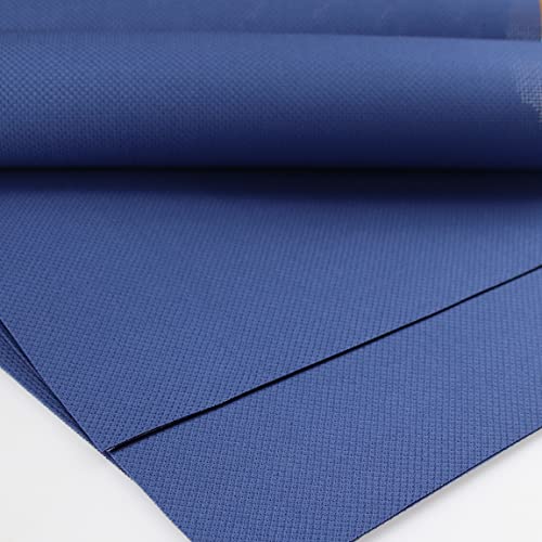 KCS 59" x 1 Yard 14ct Counted Cotton Aida Cloth Cross Stitch Fabric (Jeans Blue) - color: Jeans Blue