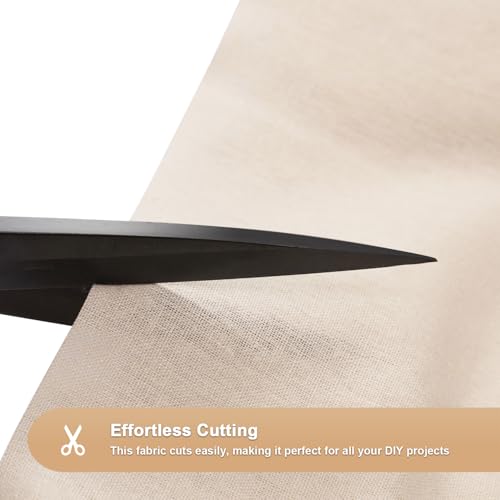1 Yard 55% Linen 45% Rayon Fabric by the Yard, 5.6 oz - color: Natural, size: 1 Yard