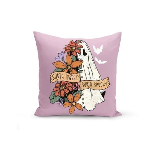 Halloween Ghost Iron on Transfers Pumpkin Bow 6 Sheets Iron on Patches Fall Floral Heat Transfer Vinyl Designs Cute Iron on Decal for Hat Women&Men T-Shirt Pillow Canvas Bag DIY Decor - size: S4