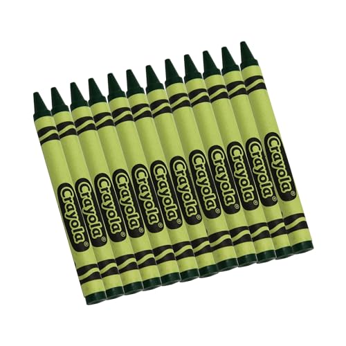 Crayola Crayons in Green, Bulk Crayons, 12 Count - color: Green
