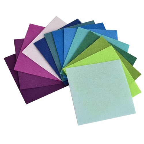 Craft 40pcs 4"x4" Felt Fabric Sheets for DIY Color Felt Cloth Projects