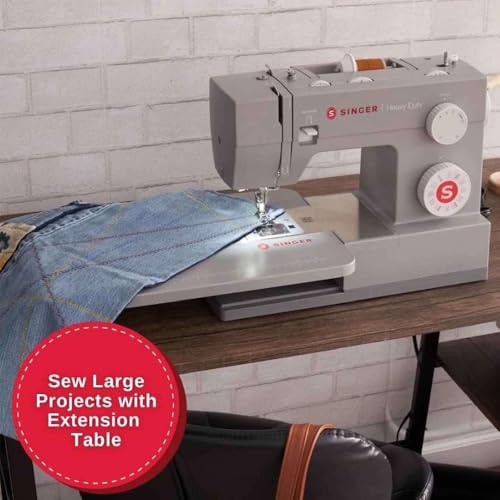 SINGER® 6380 Heavy Duty Sewing Machine with Extension Table, Accessory Kit