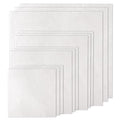 12 PCS White Embroidery Fabric, Pre-Cut Natural Cotton Embroidery Cloth Fabric, 4 Sizes Embroidery Cloth Squares for Embroidery Garment Craft (5.9 to 11.8inch) - color: White, size: 5.9 to 11.8 inch