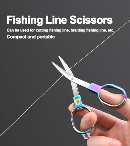 Zicolu Folding Travel Scissors Safety, Small TSA-Compliant and Portable with Case, Pocket Foldable Stainless Steel Retractable Cutters, Mini Craft Scissors for Home, Outdoor and Office Use - size: 1 Pack (Folded 4" / Expanded 4.4" )
