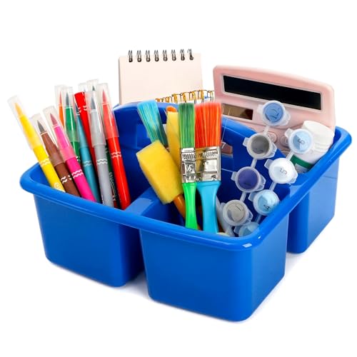 TOPZEA 3 Pack 3 Compartment Portable Classroom Supply Caddy with Handle